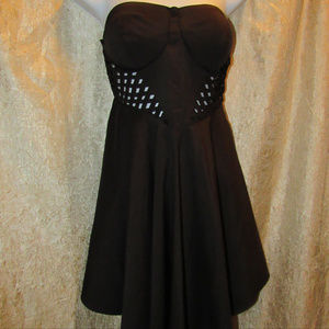 Love Culture Strapless Backless Lattice Dress L